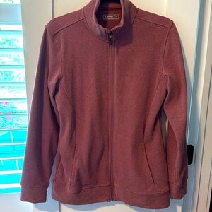 Hi-Tec women’s super cozy full zip tec fleece jacket dusty rose color. Medium